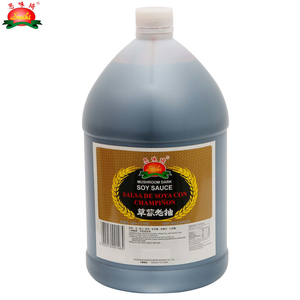 Salsa de soja oscura con champiñones, 1 galón
